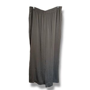 Barefoot Dreams Grey Satin Pajama Pants Size XL